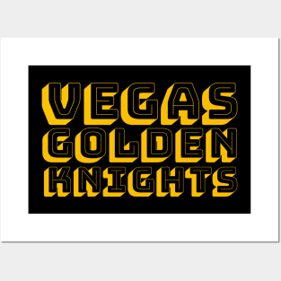 Vegas golden retro Posters and Art